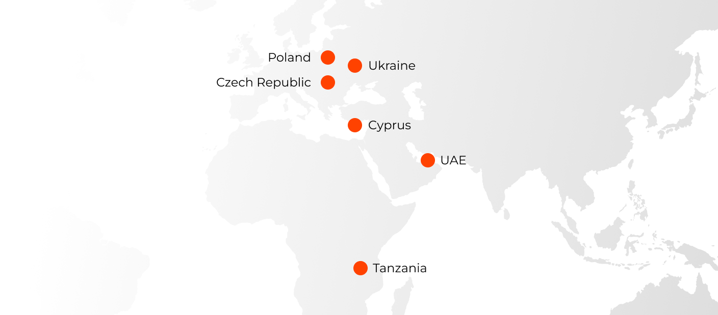 Gifts for employees delivery map