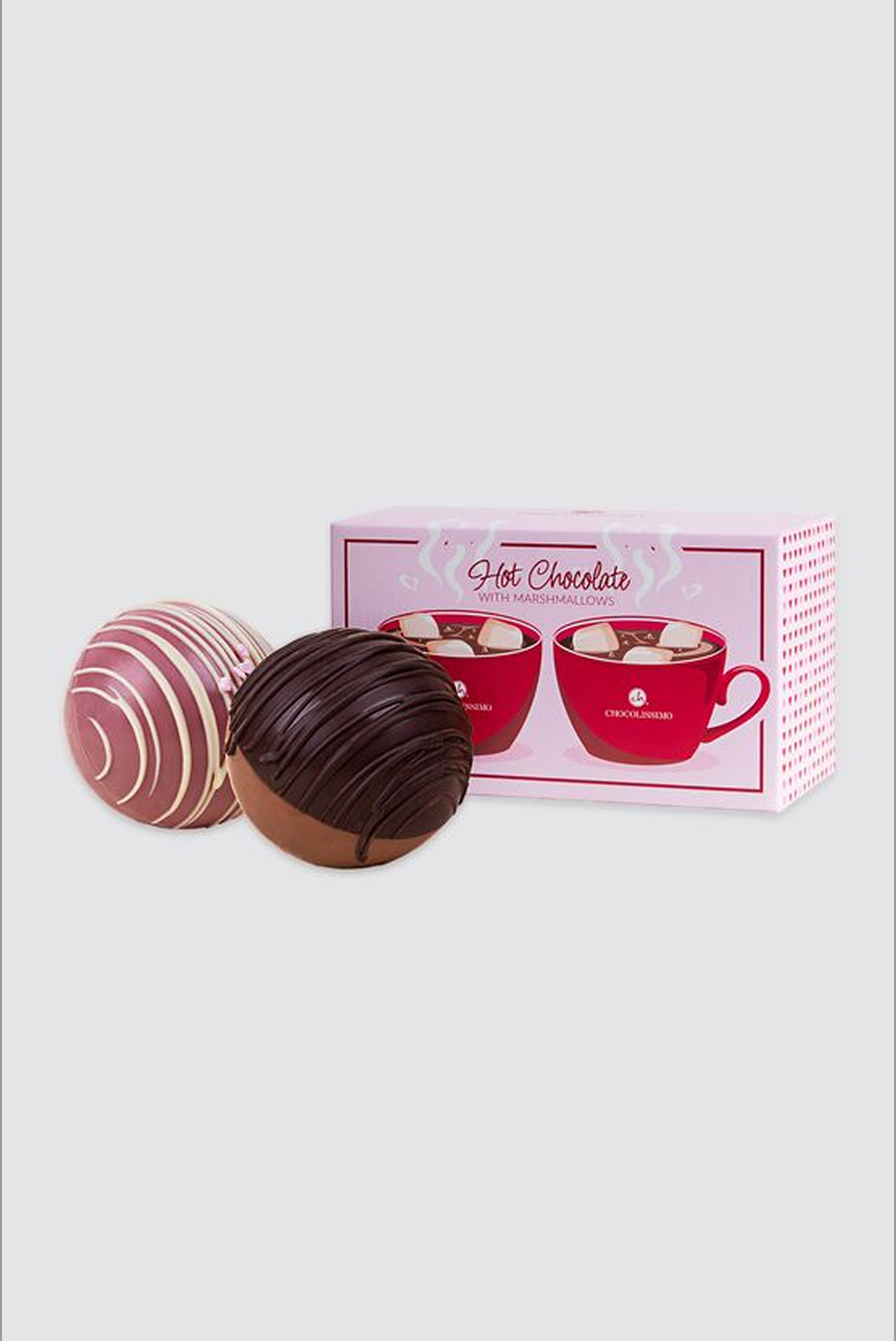 Chocolate balls with marshmallows for business partner gifts