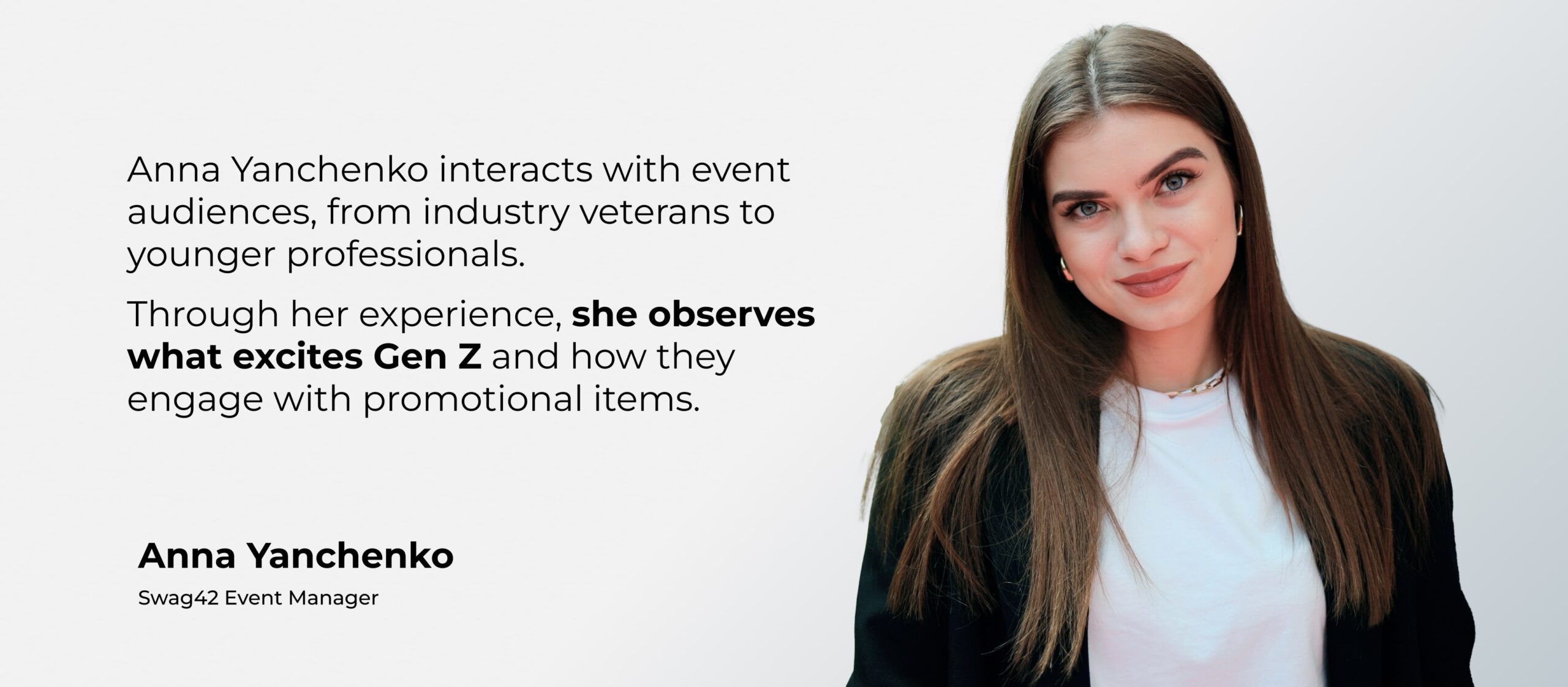 Anna Yanchenko: event manager at Swag42