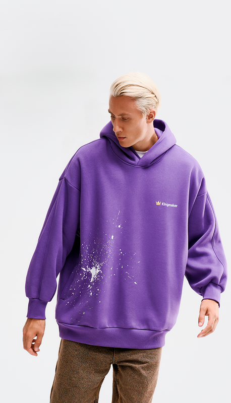 Conference swag ideas: violet branded hoodies