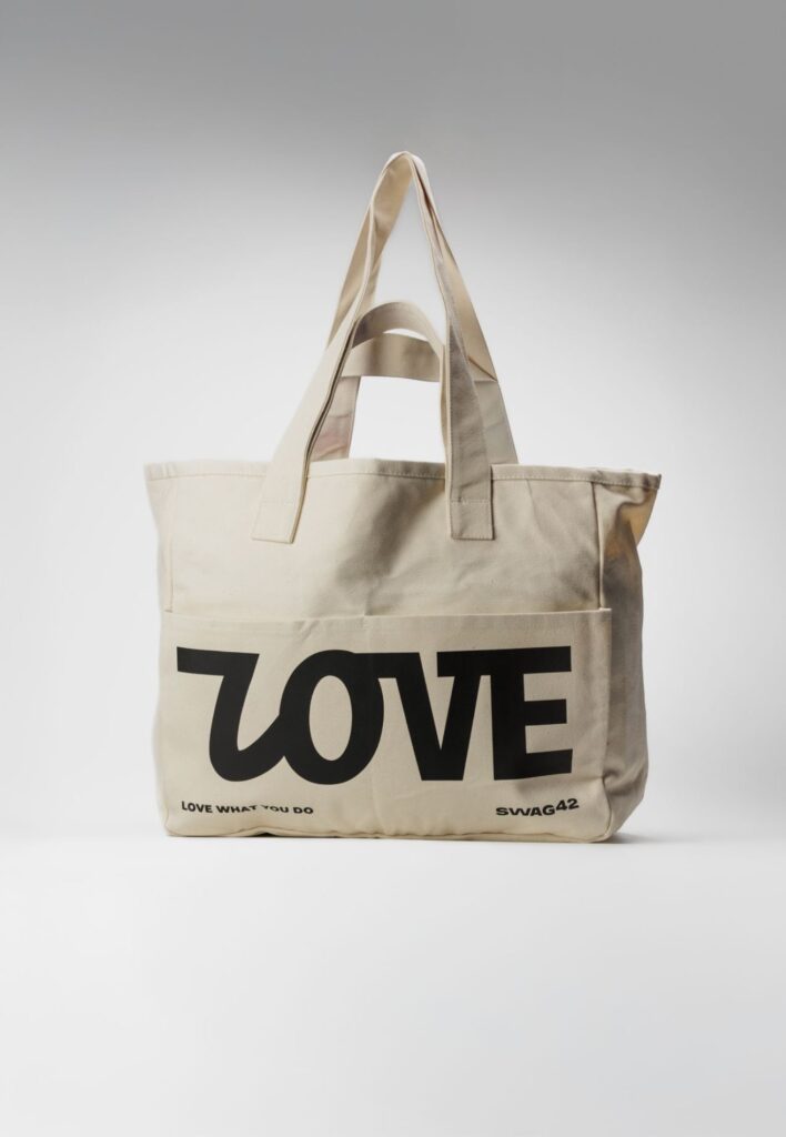 Branded tote bag