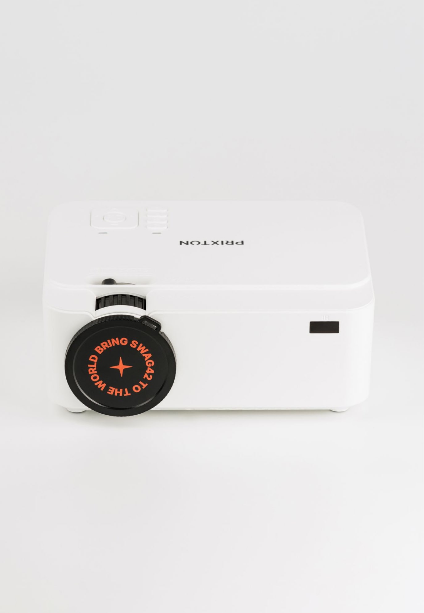 A custom-branded projector