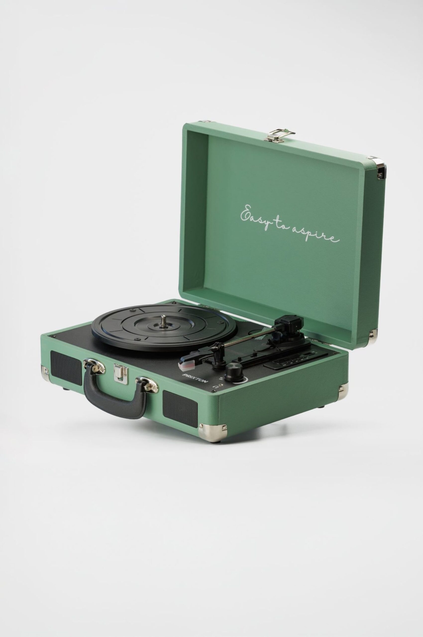 Turntable with company branding