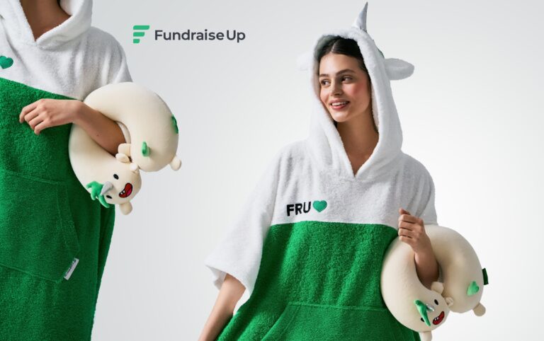 Cozy mascot gifts for Fundraise Up employees