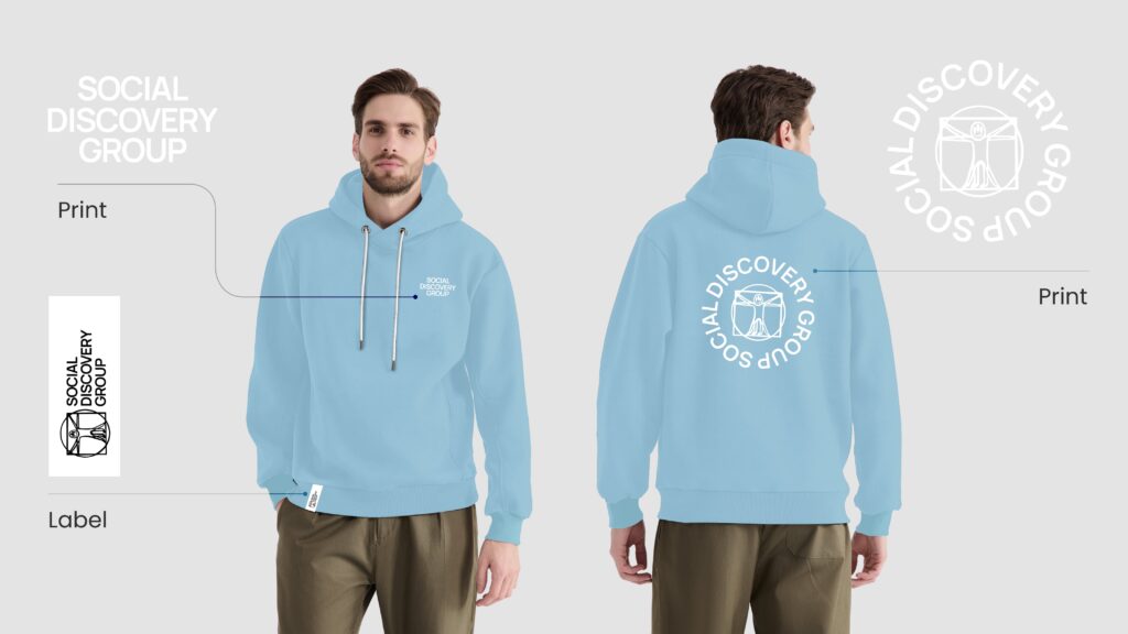 Branded hoodie
