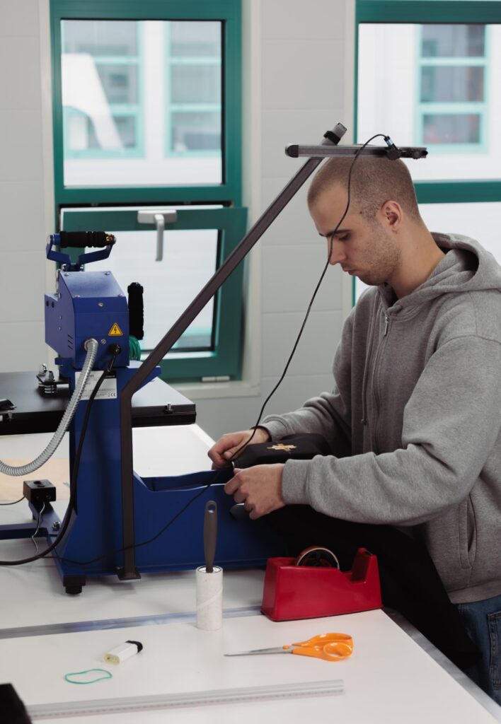 Flex printing for merchandise branding