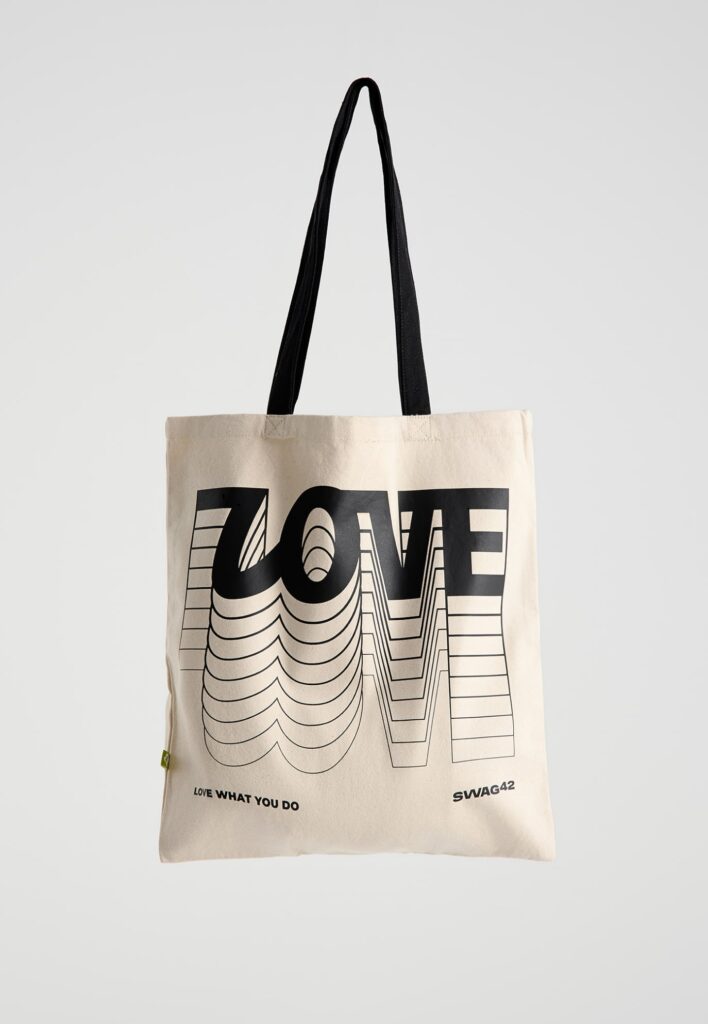 Branded tote bag