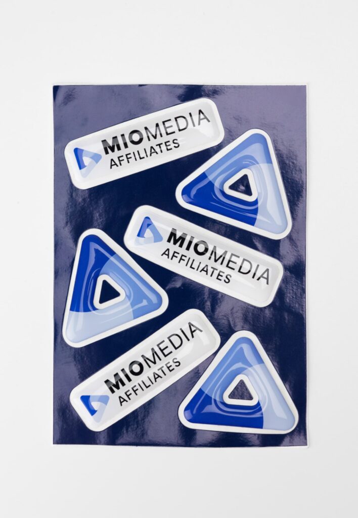 Branded 3D stickers