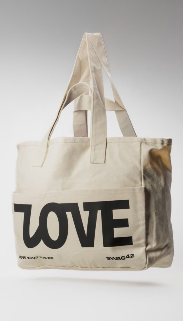 Branded tote bag