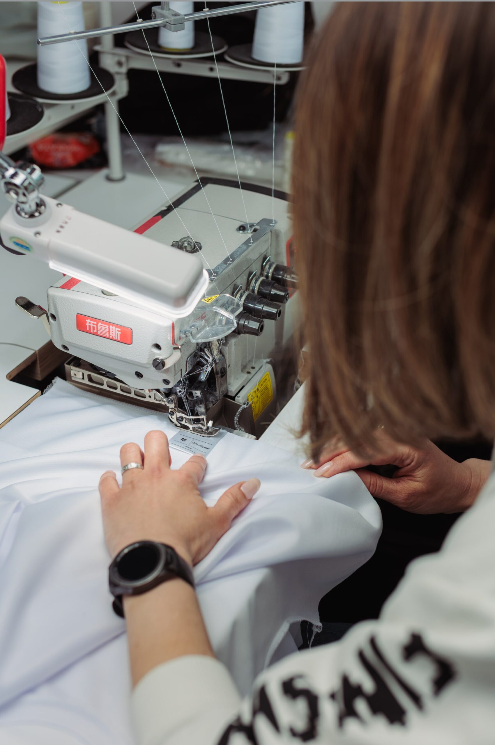 Sewing machine for merch creation