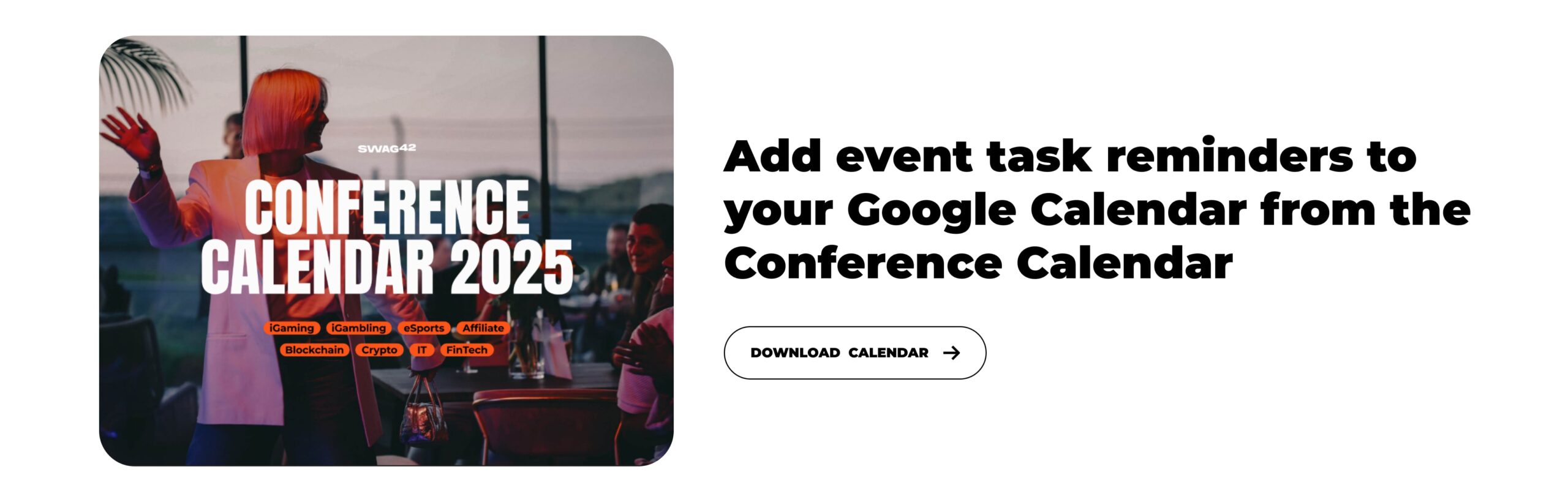 Event checklist: download event calendar