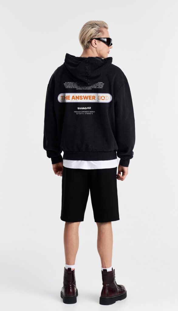 Branded hoodie