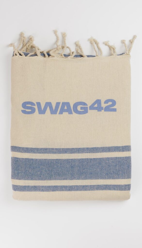 Branded beach towel