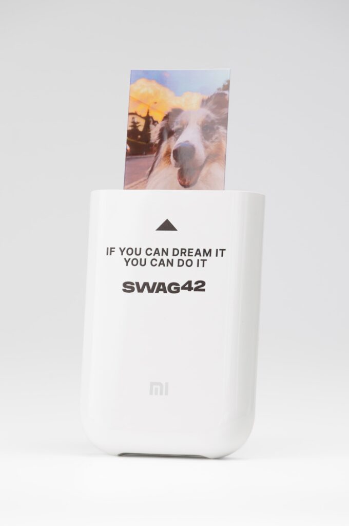 Branded portable printer