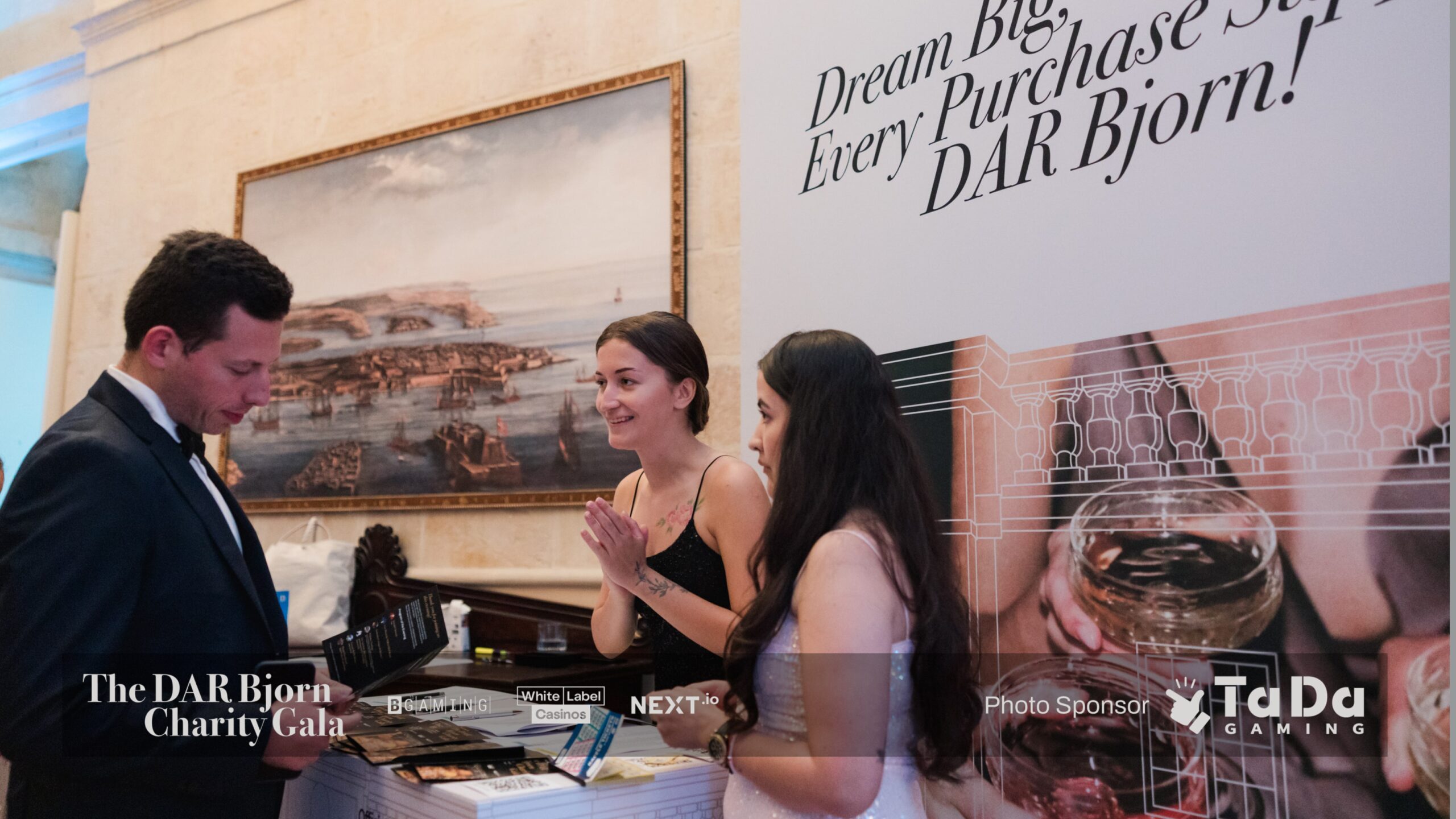 EVent swag stand at DAR Bjorn Charity Gala