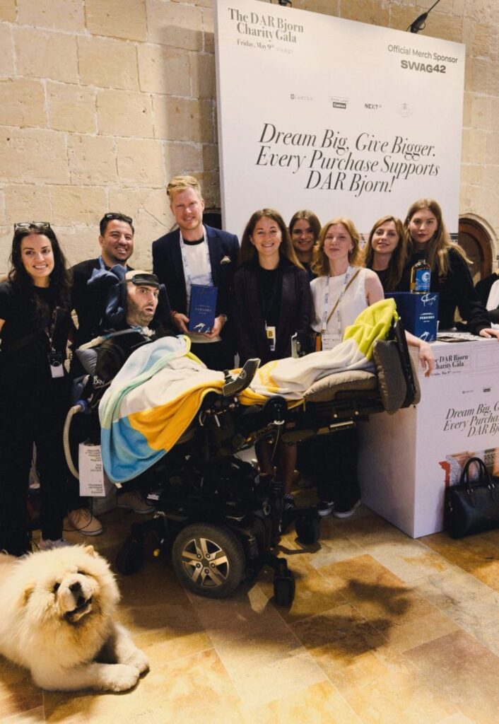 Event swag team at NEXT.io Summit VAletta 2025