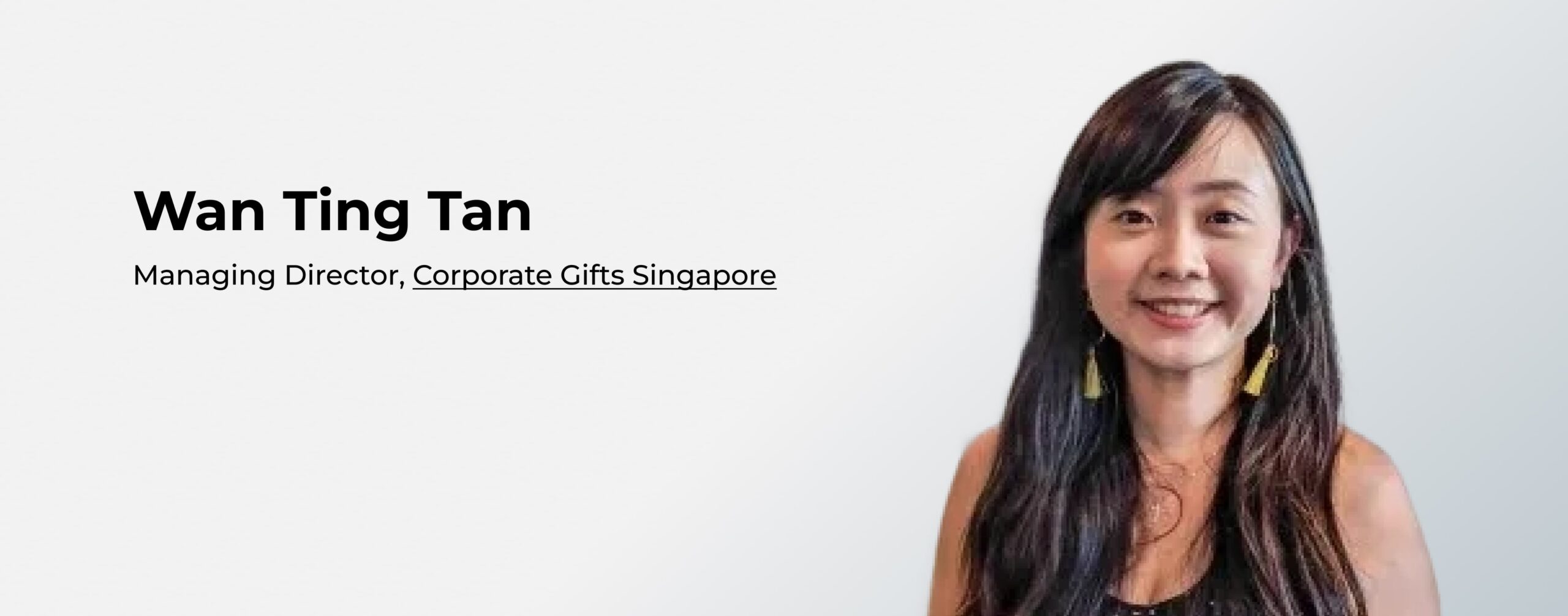 Wan Ting Tan, Managing Director, Corporate Gifts Singapore- corporate holiday gifts expert