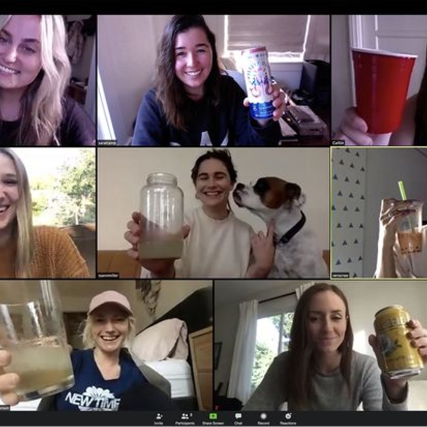 Virtual company Christmas party - Zoom meeting