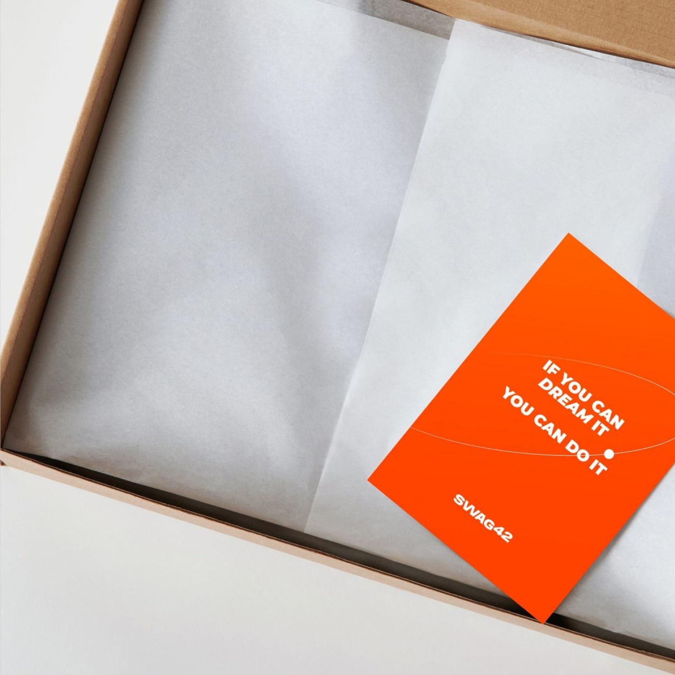 Custom orange gift card