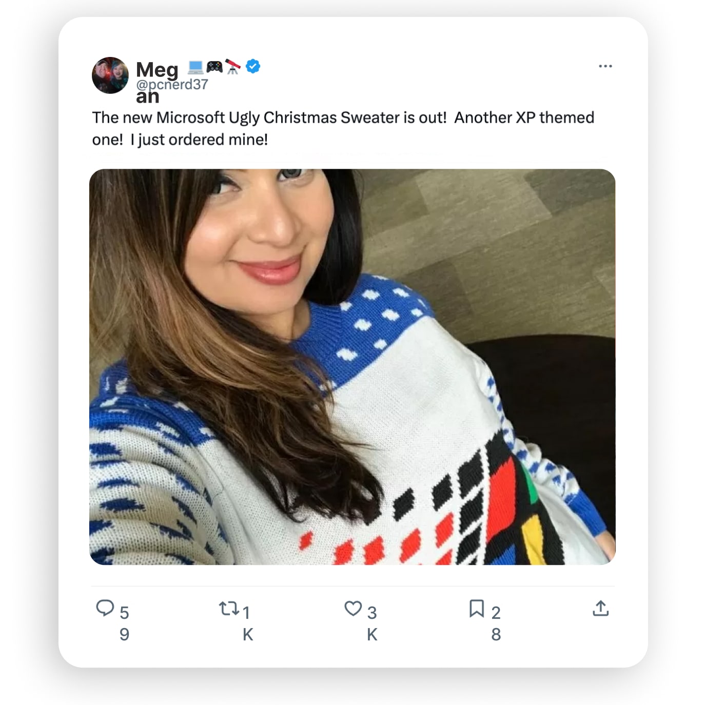 Microsoft ugly Christmas sweater reviews