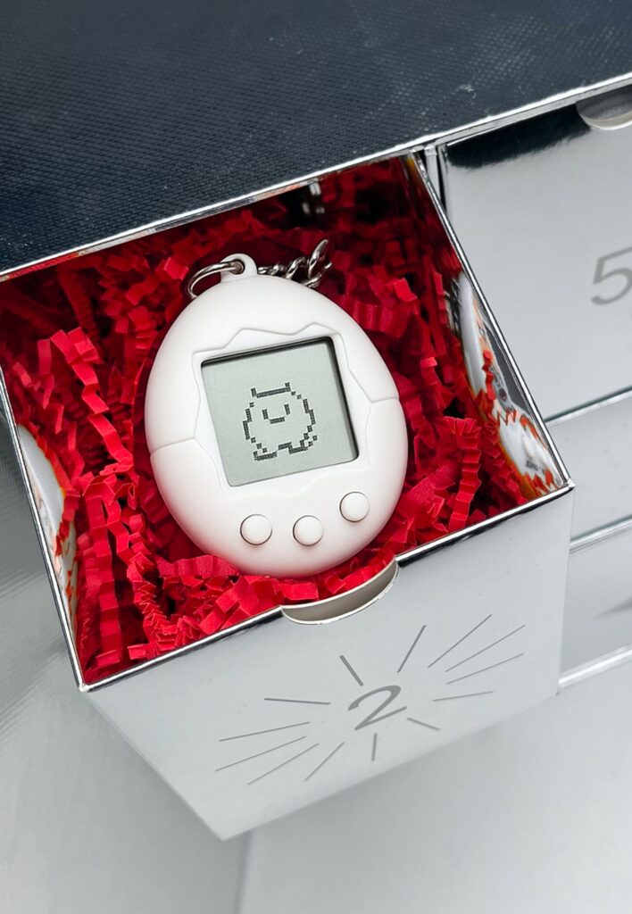 Advent calendar with custom Tamagotchi