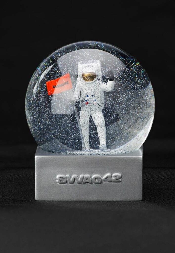 Branded snow globe