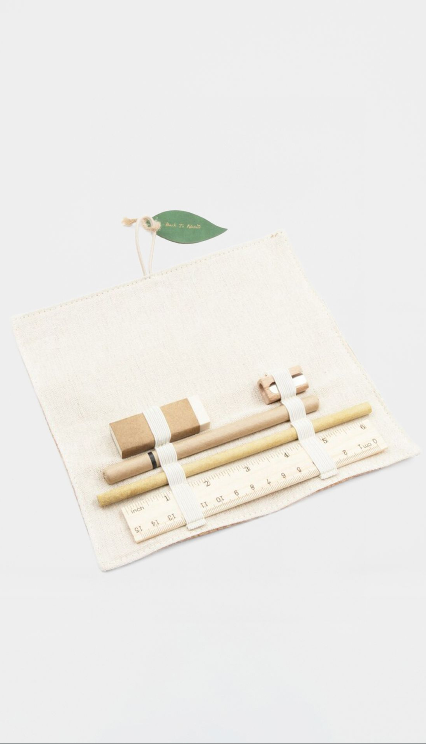 A set of drawing tools in a cork case