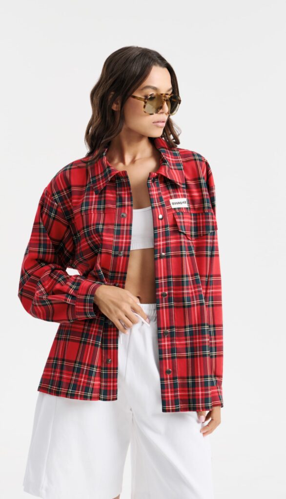 Custom branded flannel shirt