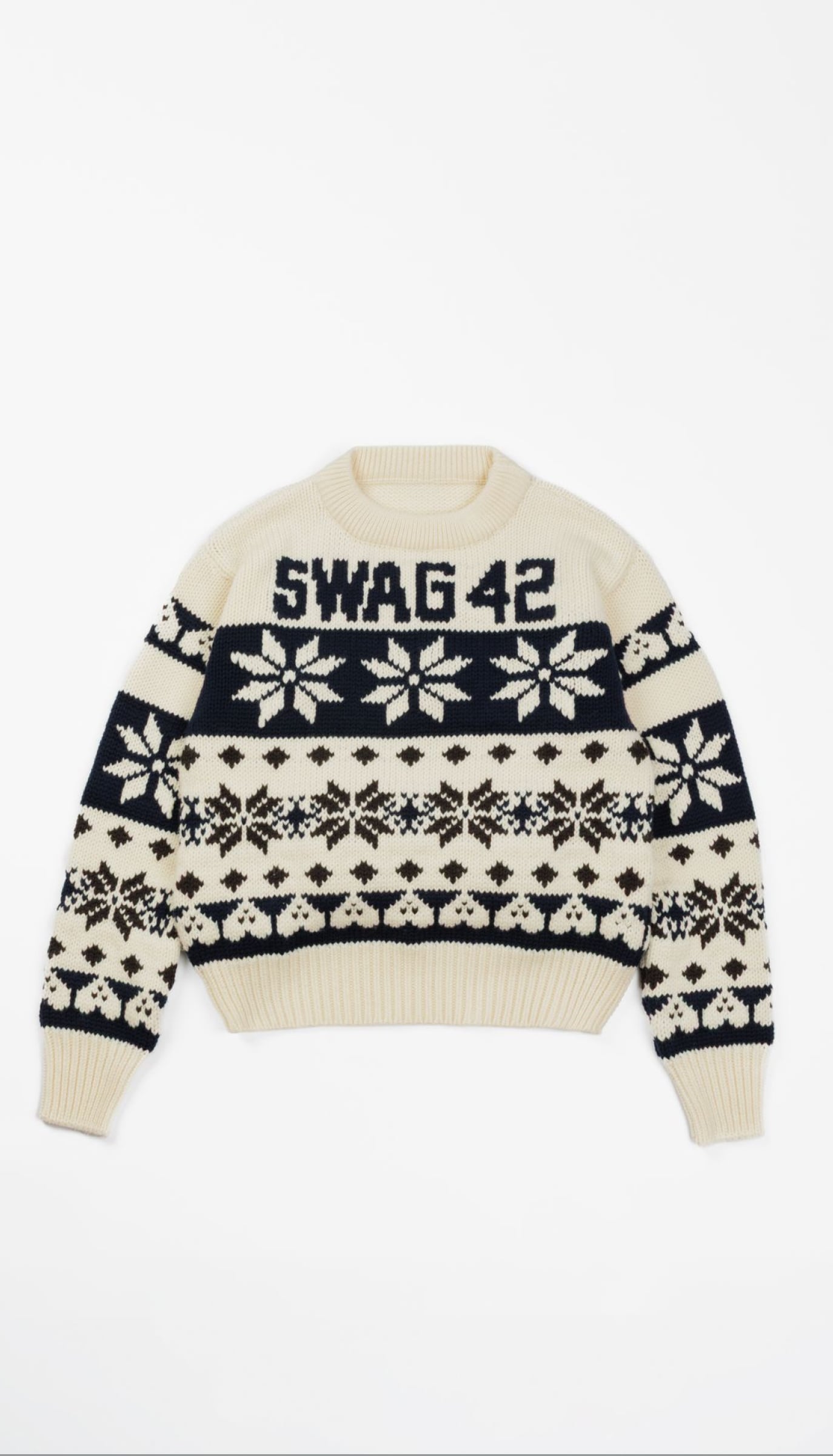 Custom merino wool holiday sweater for a corporate Christmas gift box