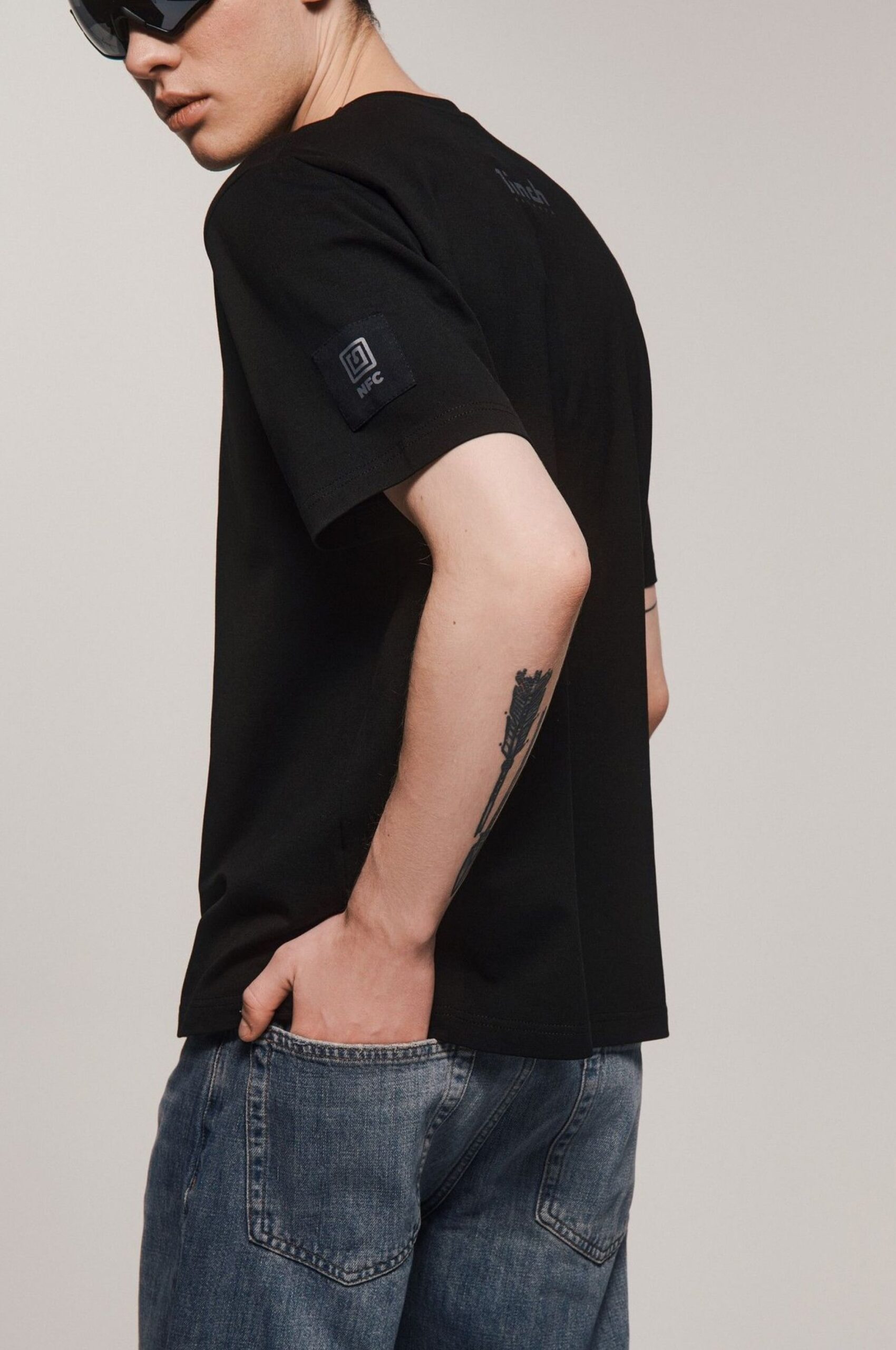 Regular customized T-shirts with NFC tags