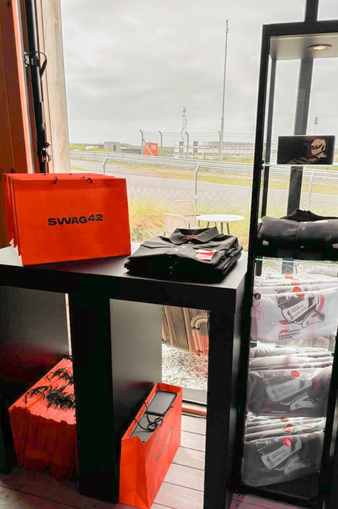 Custom shop with branded event merch
