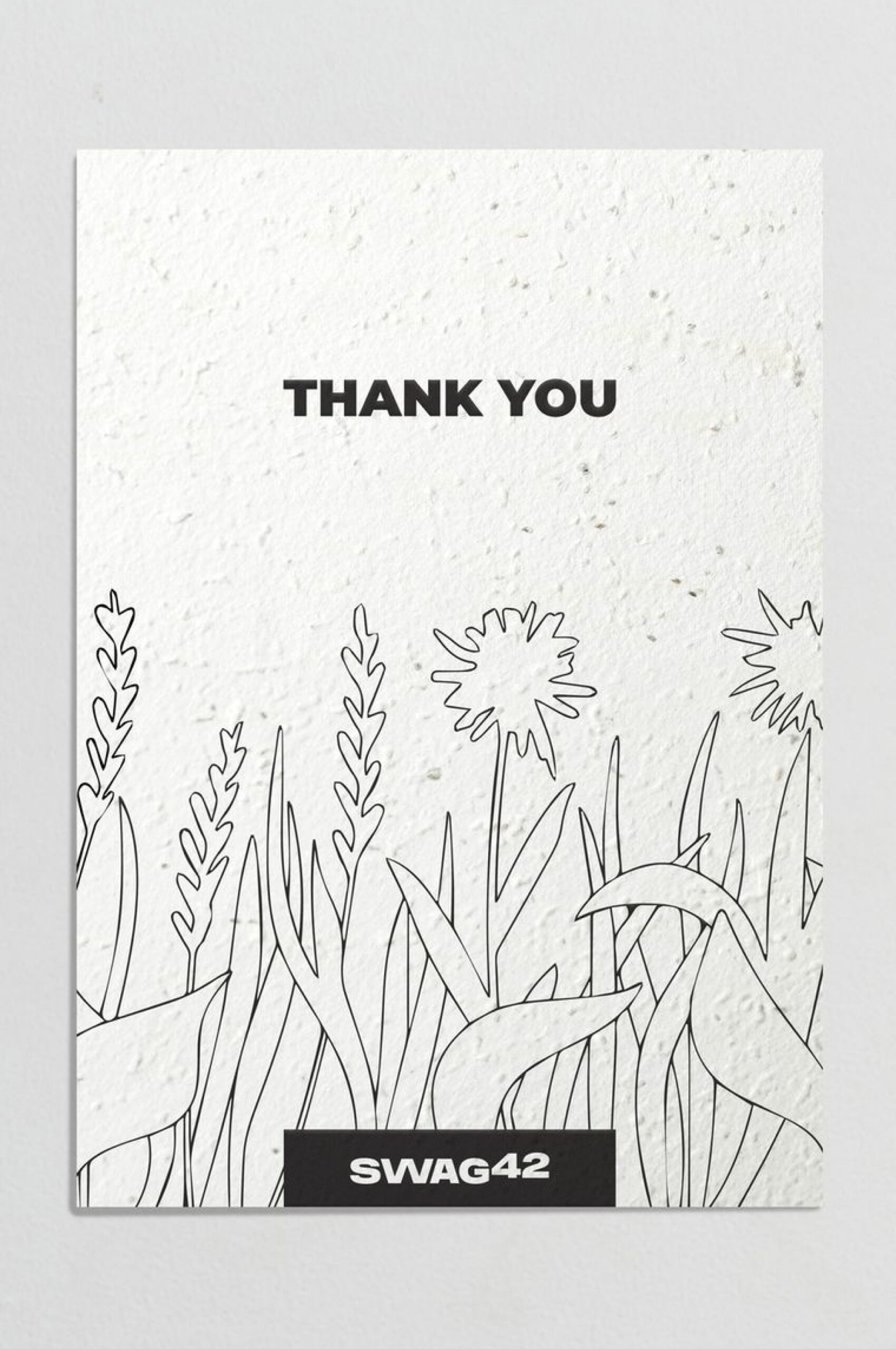Plantable gift card for a corporate Christmas box