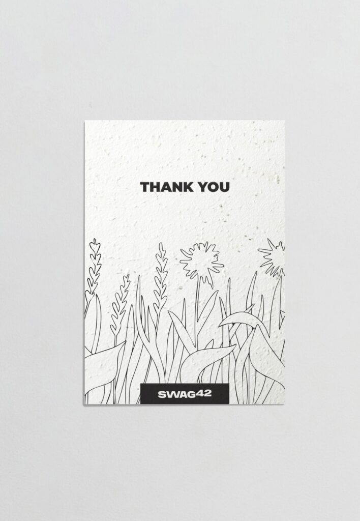 Custom thank you card