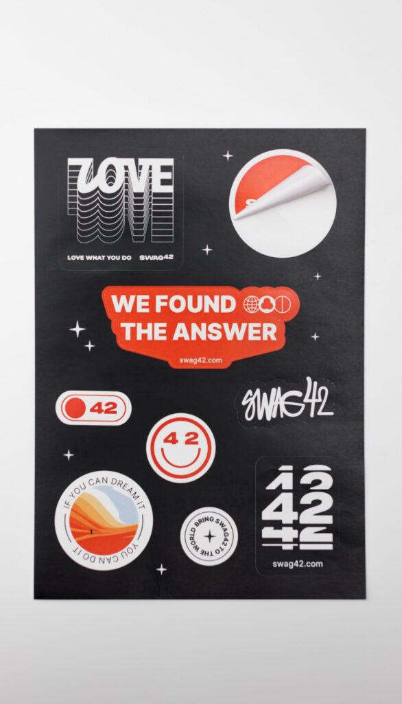 Branded corporate stickers