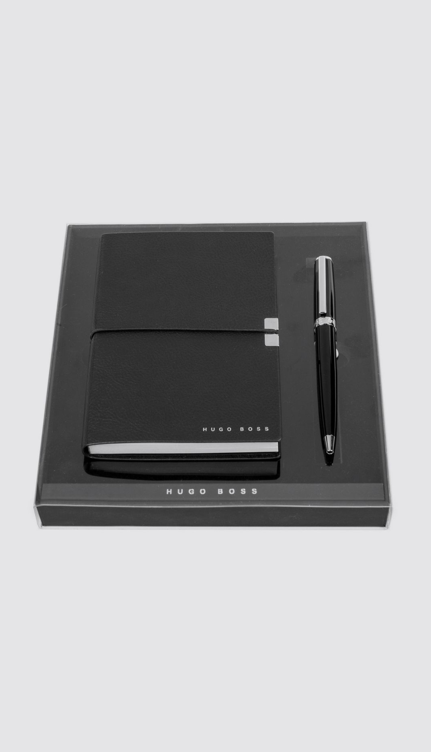Custom HUGO BOSS corporate gifts set: a notebook and pen