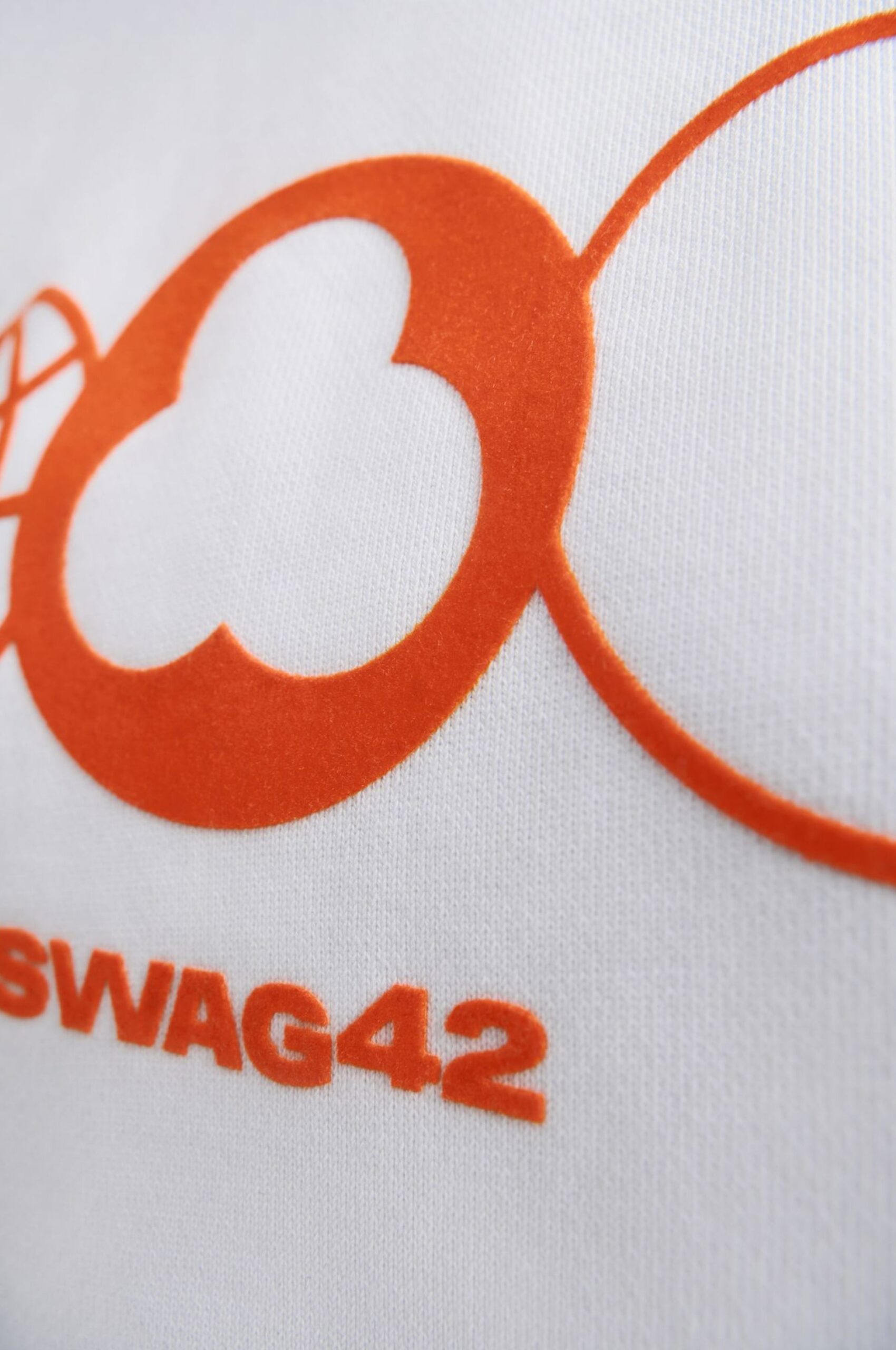 Merch design with flock printing