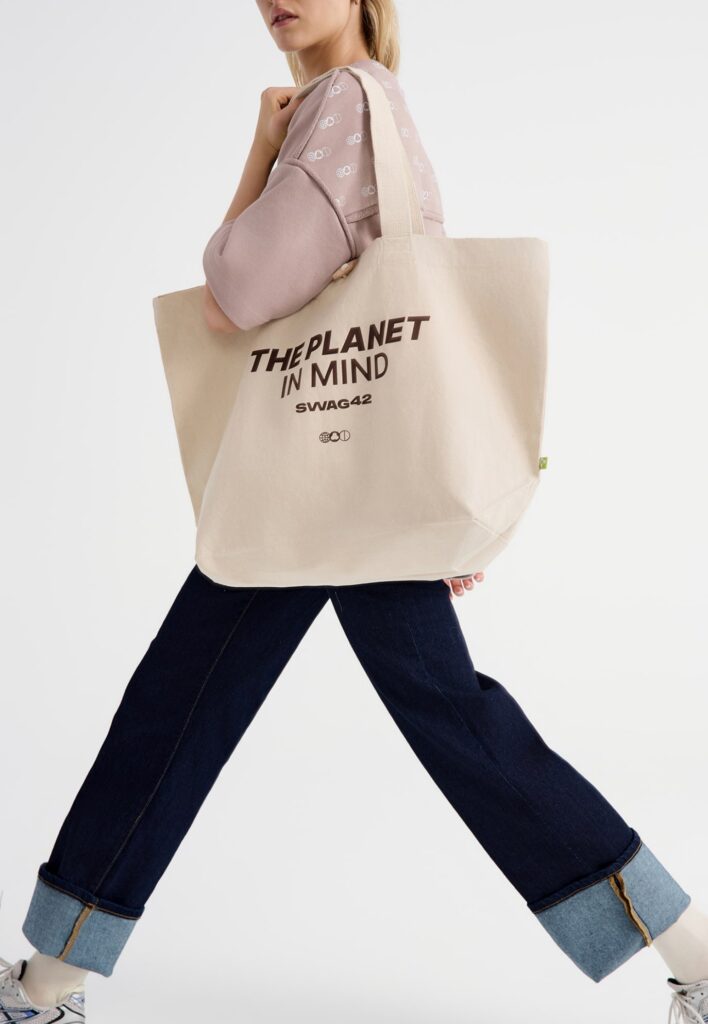 Branded tote bag