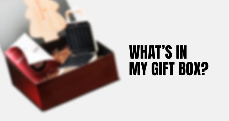 What is in my corporate gift box: waffle maker set