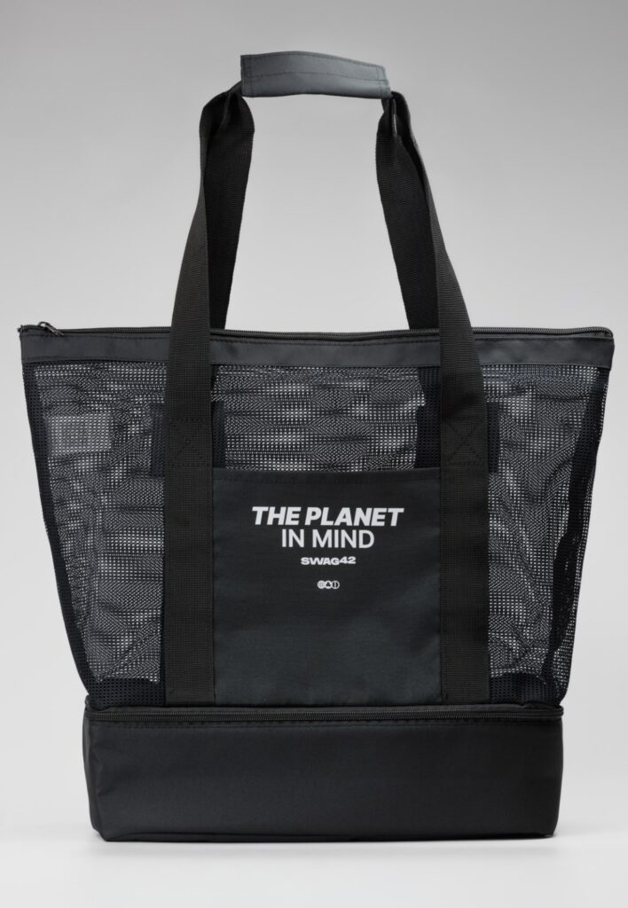 Custom-branded corporate swag: tote bag