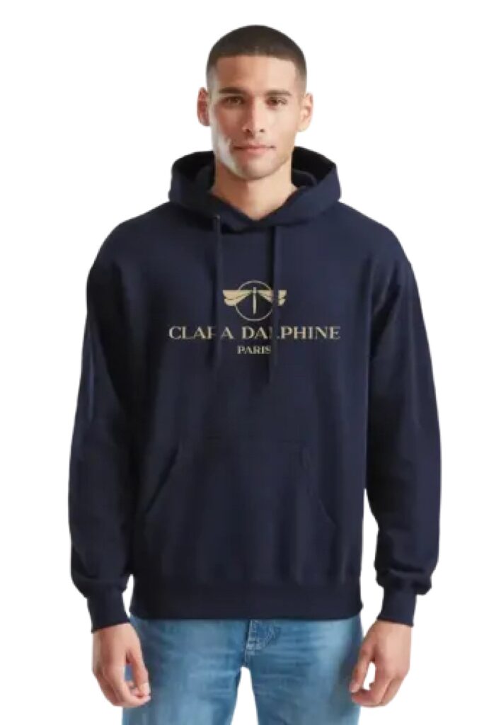 Corporate swag: branded hoodie