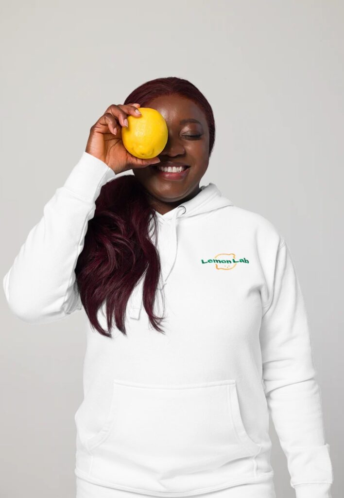 Corporate swag: branded hoodie