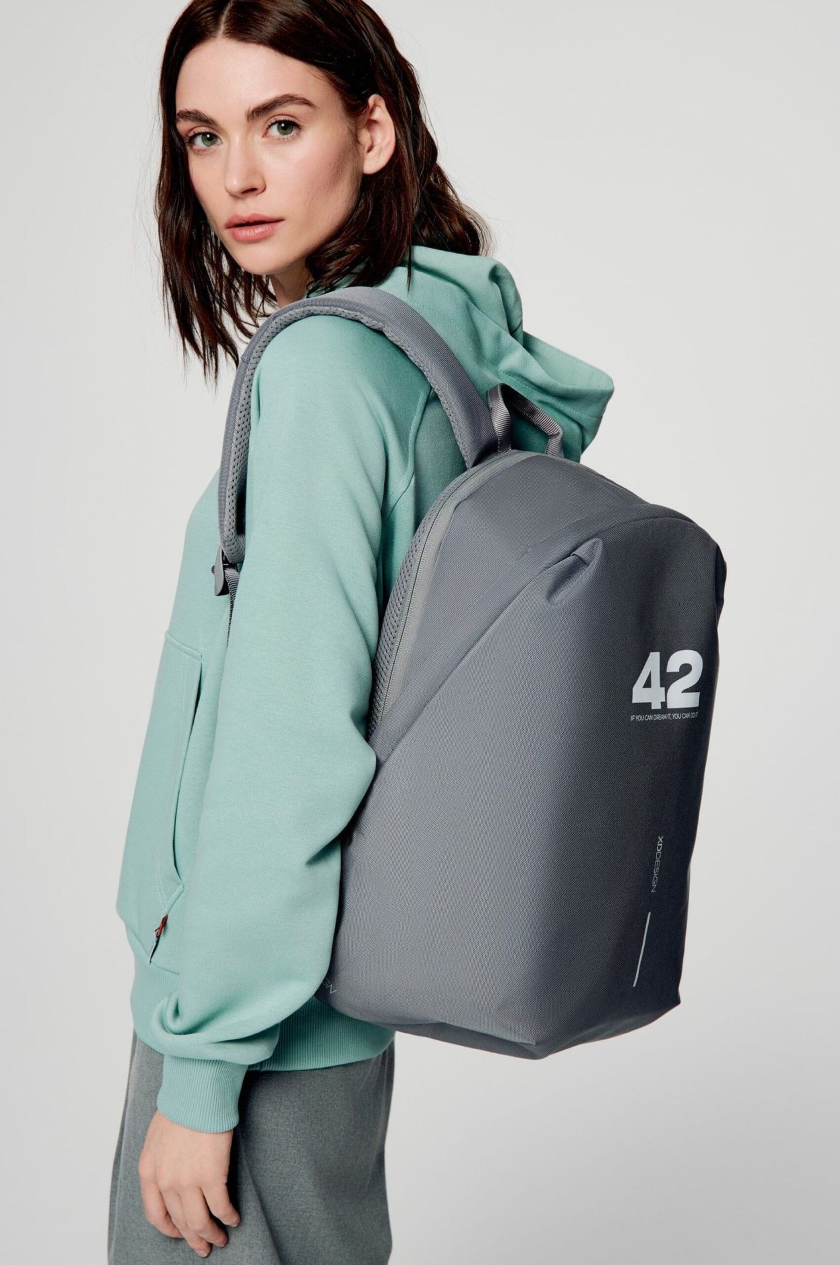 Custom Bobby-soft anti-theft backpack with logo 