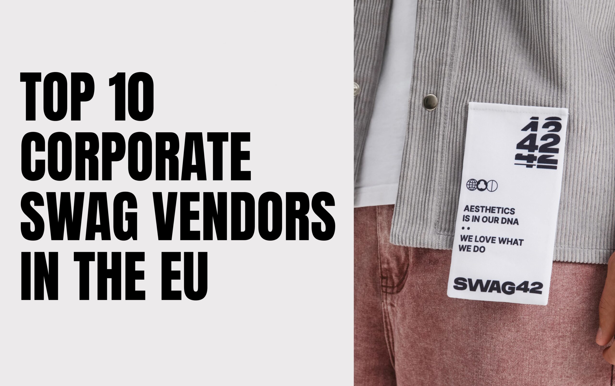 Top corporate swag vendors in the EU