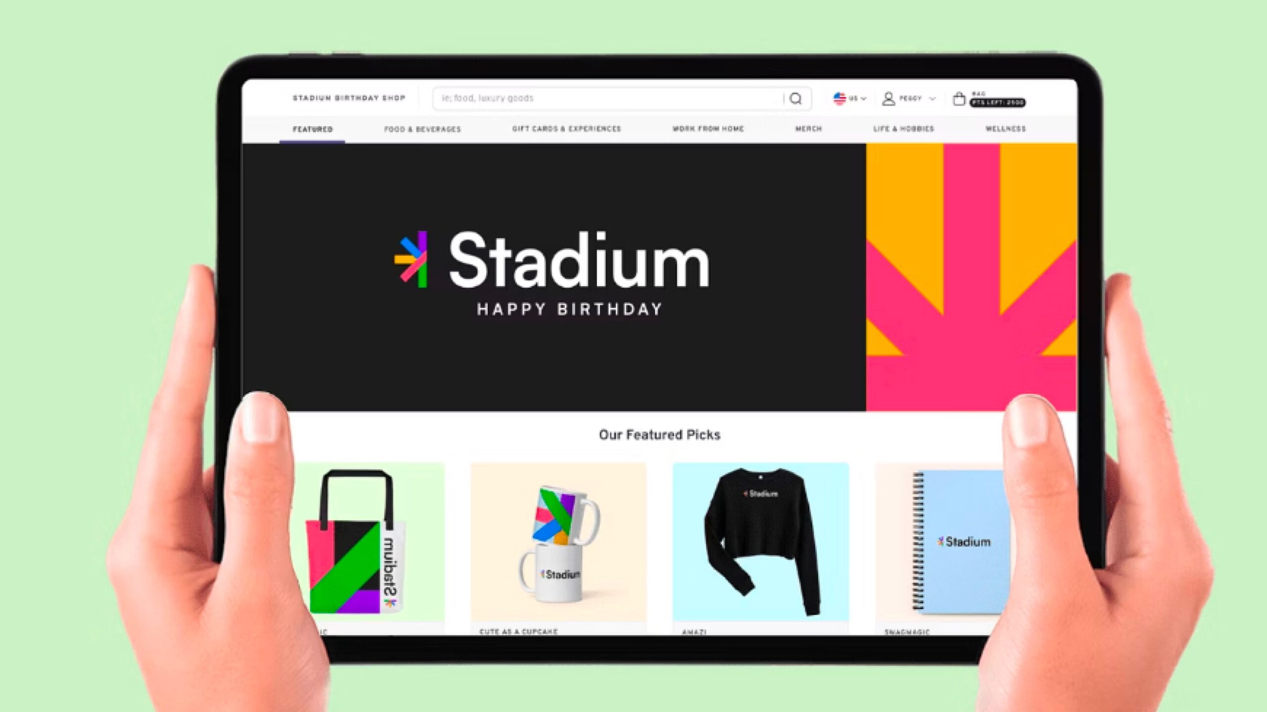 Stadium corporate gifting platform