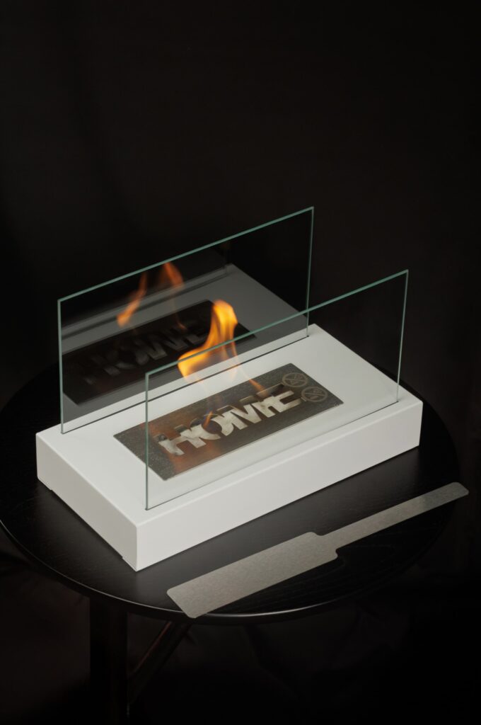 Custom bio-fireplace