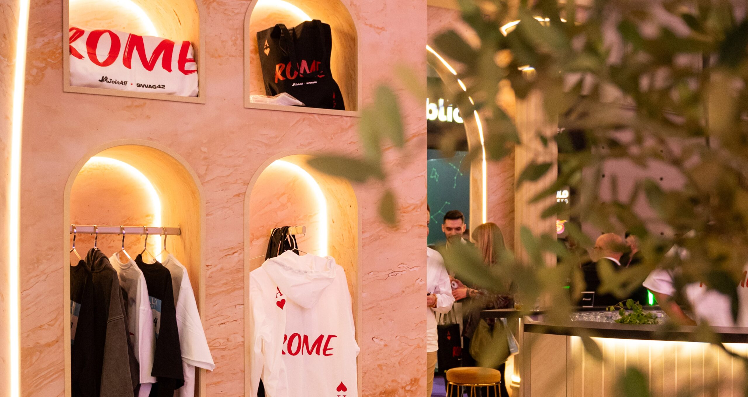 Custom event merchandise for JoinAff