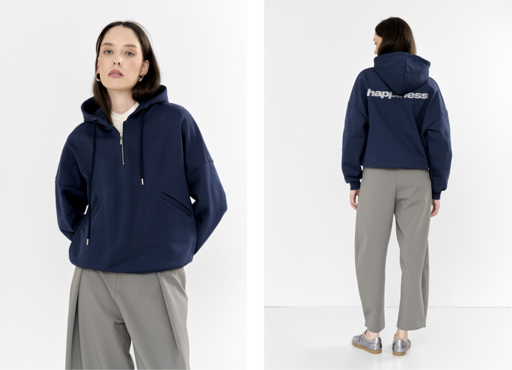Hoodie Zip Neck
