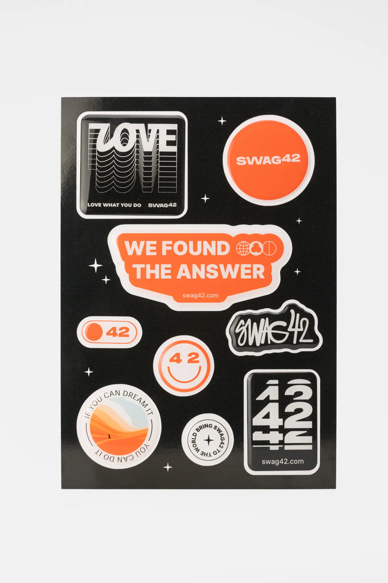 Event merchandise: custom 3D epoxy stickers