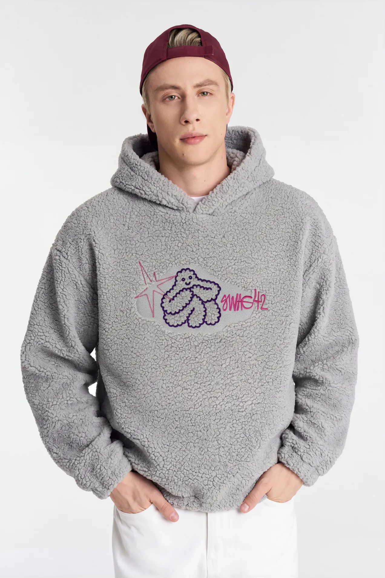 Teddy hoodie with custom branding by Swag42